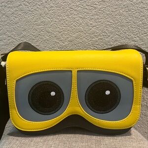 Loungefly Disney Pixar WALL-E Eyes Space Scene Crossbody Bag